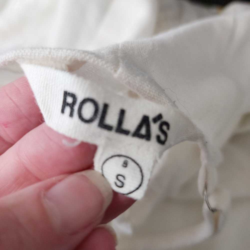 Rolla’s Eve Linen Vintage White Button Front Midi… - image 7