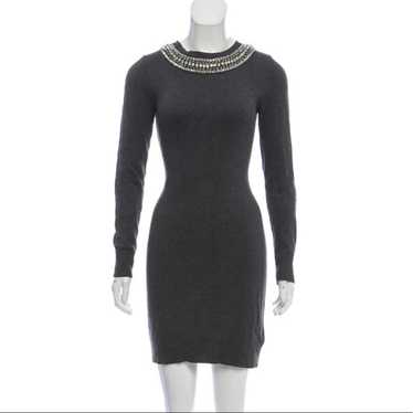 Michael Kors Embellished Neck Sweater Dress - image 1