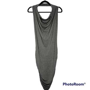 Go Couture Grey Halter Neck Ruche Dress SZ XL - image 1