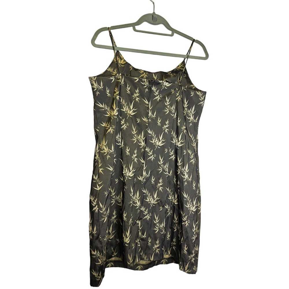 Vintage Y2K XL Dark Green Bamboo Slip Baby Doll D… - image 4