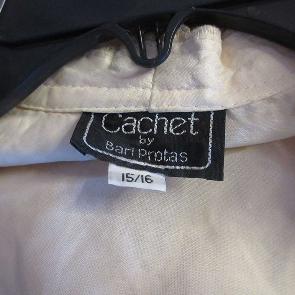 Cachet by Bari Protas Ivory Fitted 2 PC Skirt Sui… - image 2