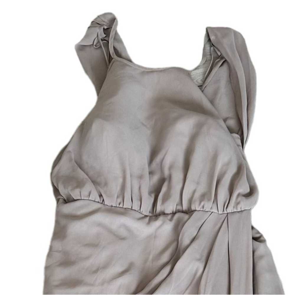 AZAZIE halter high neck taupe maxi formal dress w… - image 6