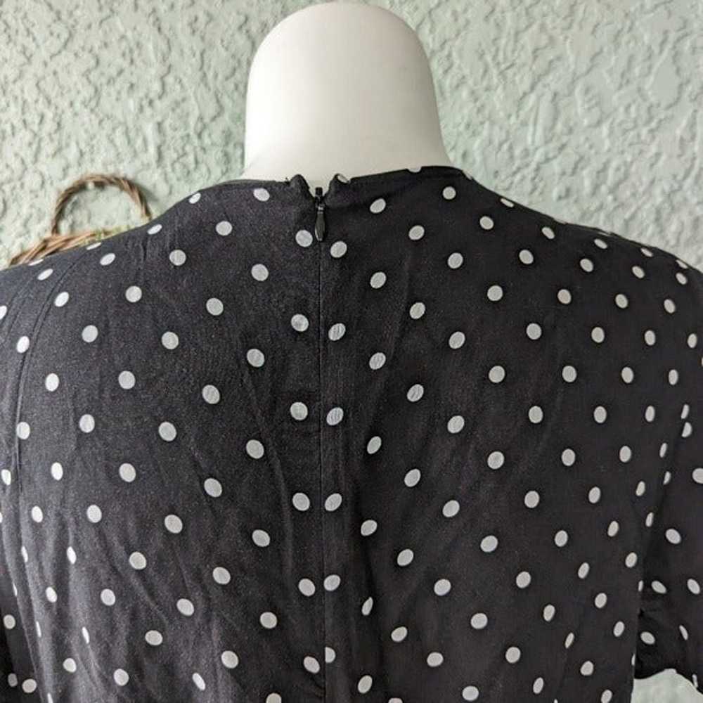 Lane Bryant polkadot romper shorts zipper back si… - image 4