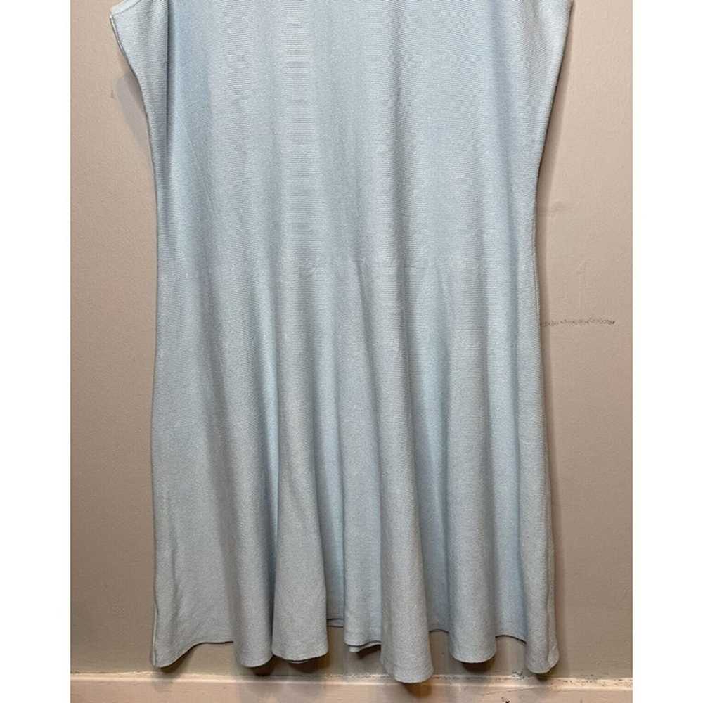 Wendy Williams Dress 2X Blue Sleeveless Stretchy … - image 4