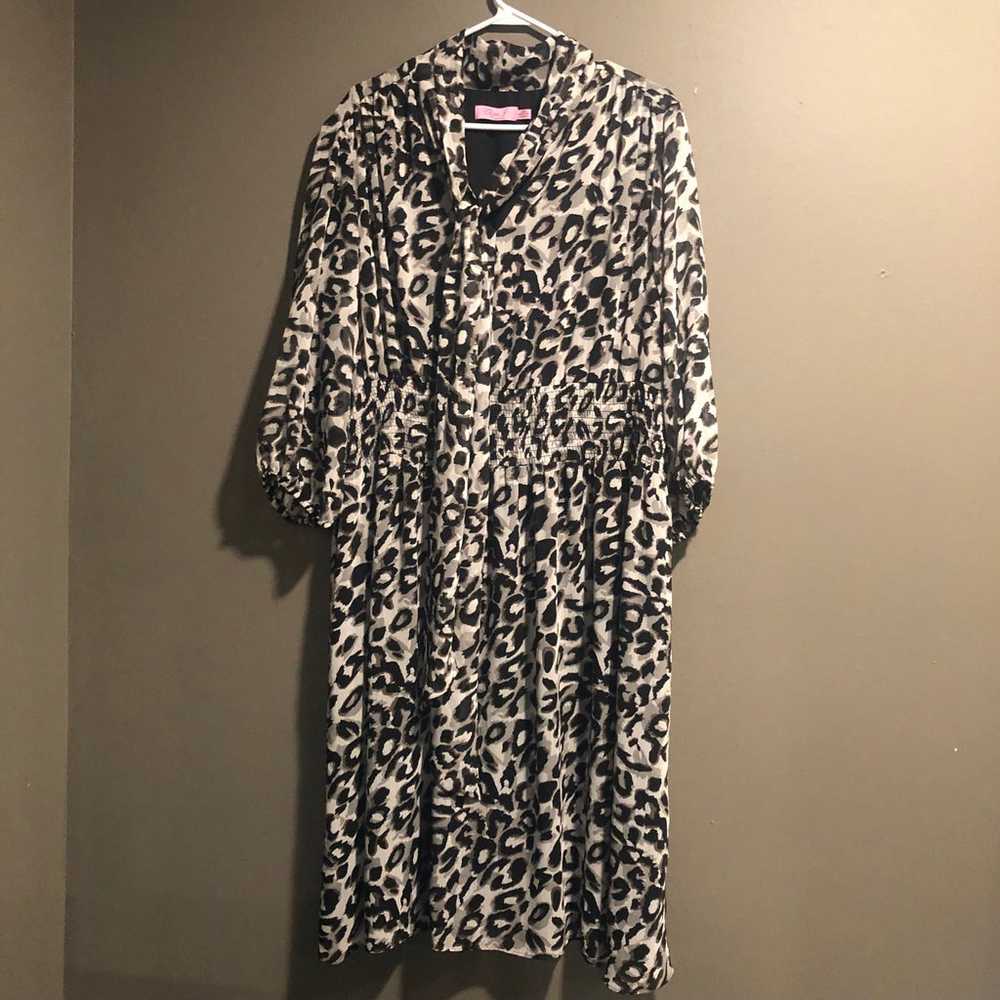 Eliza J Animal Print MIDI Dress 20W - image 2