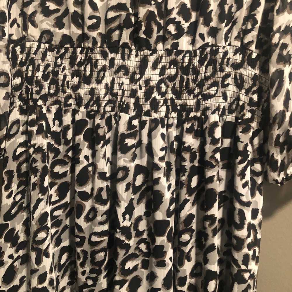 Eliza J Animal Print MIDI Dress 20W - image 6