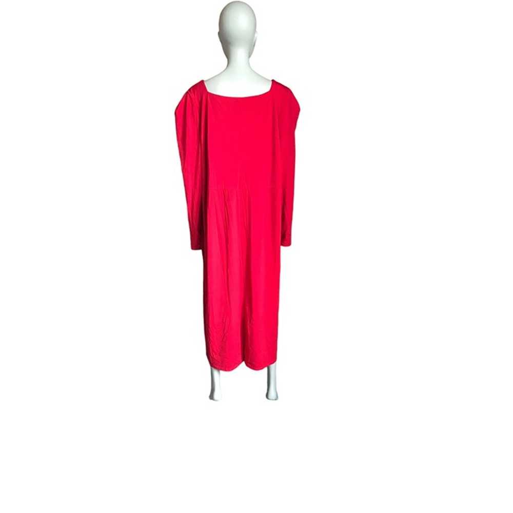 Eloquii Red Sweetheart Neckline Long Sleeve Dress - image 5