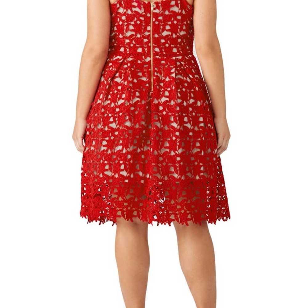 City Chic Scarlet So Fancy tea length lace red dr… - image 2