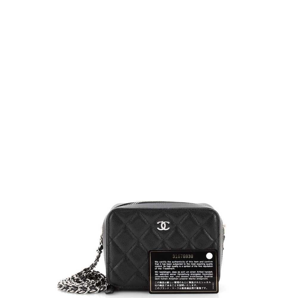 CHANEL Square CC Chain Camera Bag Quilted Caviar … - image 2
