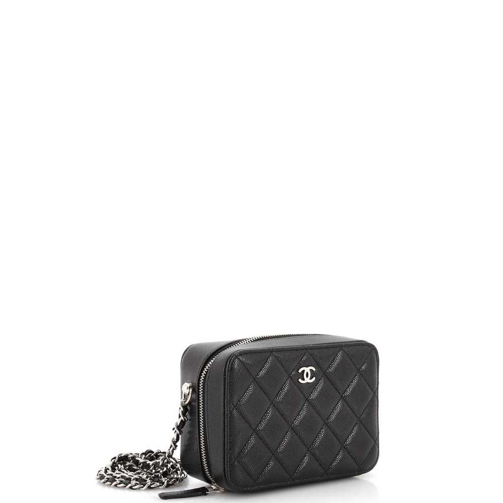 CHANEL Square CC Chain Camera Bag Quilted Caviar … - image 3