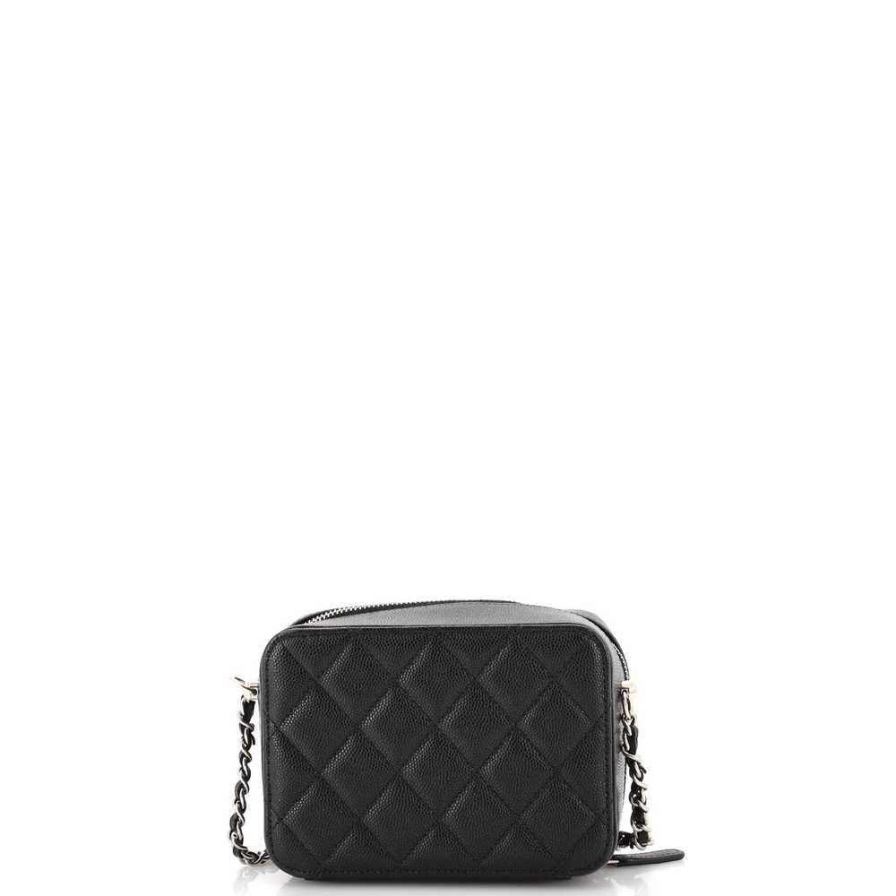 CHANEL Square CC Chain Camera Bag Quilted Caviar … - image 4