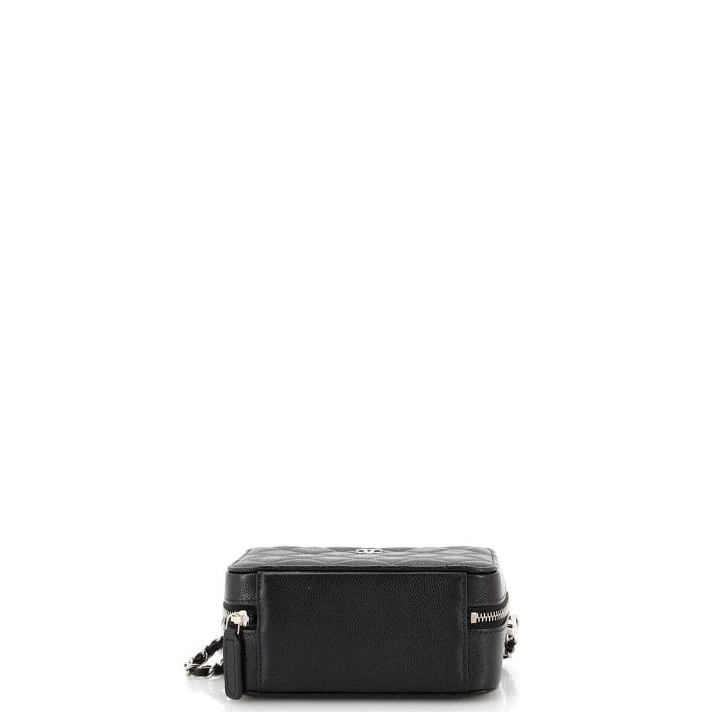 CHANEL Square CC Chain Camera Bag Quilted Caviar … - image 5
