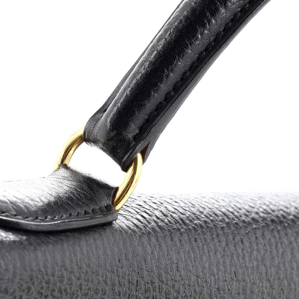 Hermes Kelly Handbag Noir Ardennes with Gold Hard… - image 9