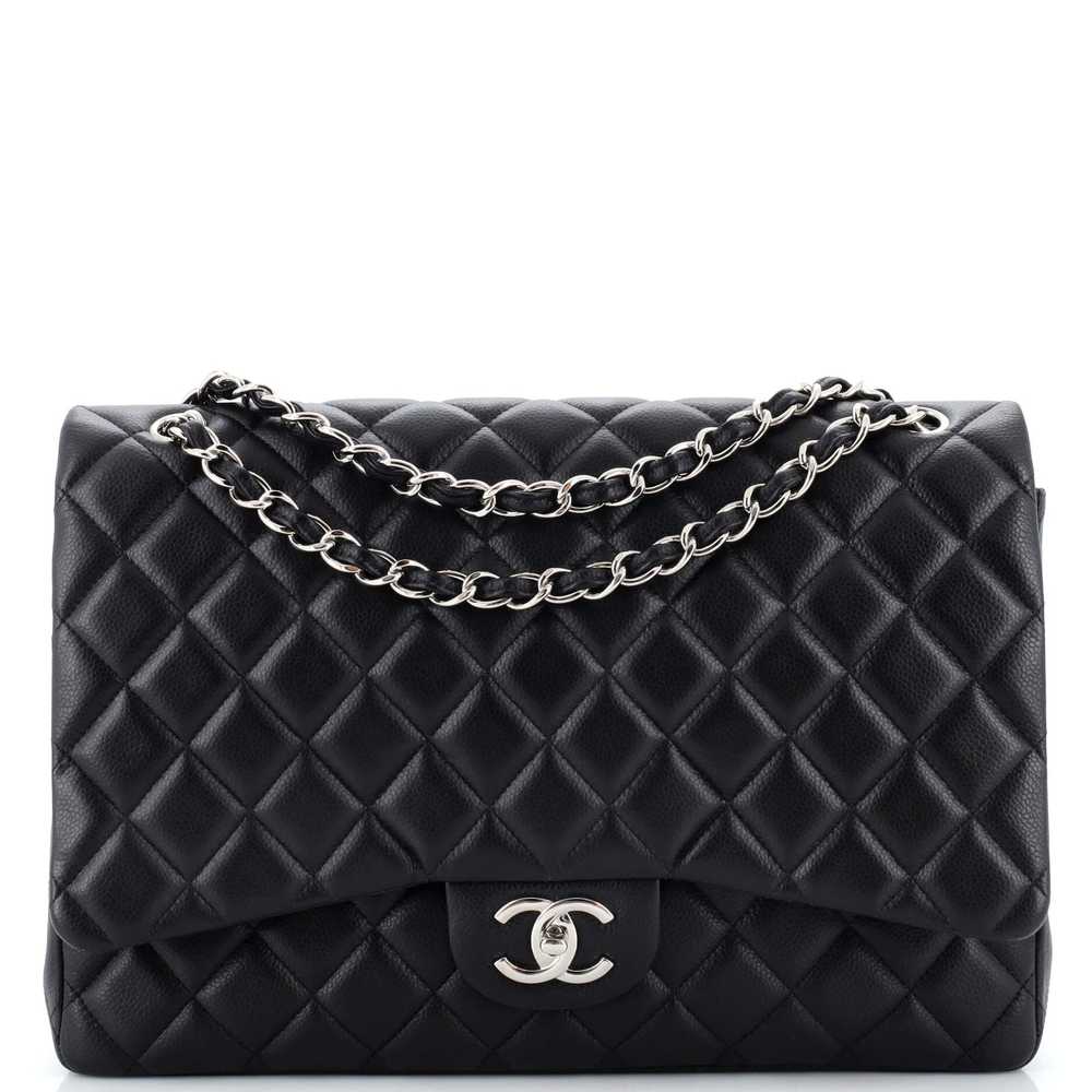 CHANEL Vintage Classic Double Flap Bag Quilted Ca… - image 1