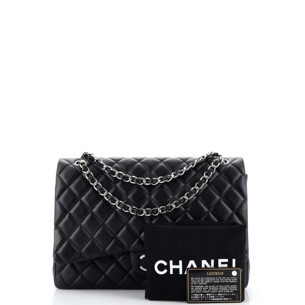 CHANEL Vintage Classic Double Flap Bag Quilted Ca… - image 2