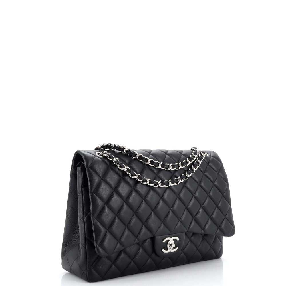 CHANEL Vintage Classic Double Flap Bag Quilted Ca… - image 3