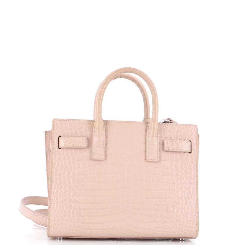 Saint Laurent Sac de Jour NM Bag Crocodile Emboss… - image 3