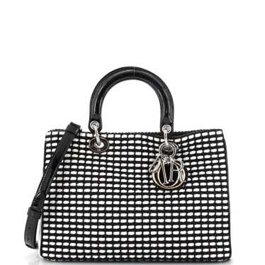 Christian Dior Diorissimo Tote Patent and Tweed L… - image 1