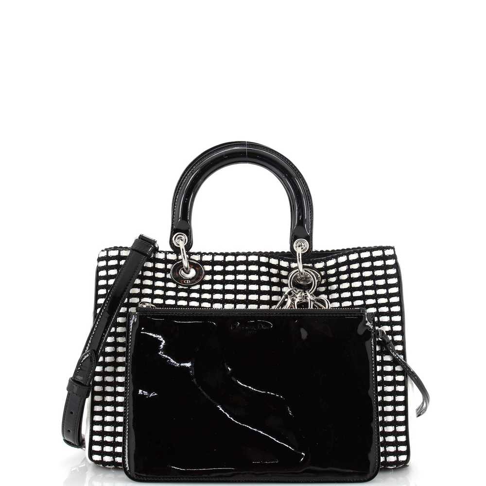 Christian Dior Diorissimo Tote Patent and Tweed L… - image 2