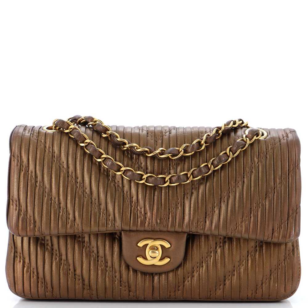 CHANEL Coco Pleats Classic Double Flap Bag Pleate… - image 1