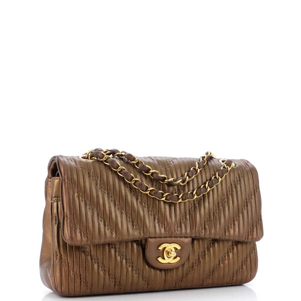 CHANEL Coco Pleats Classic Double Flap Bag Pleate… - image 2