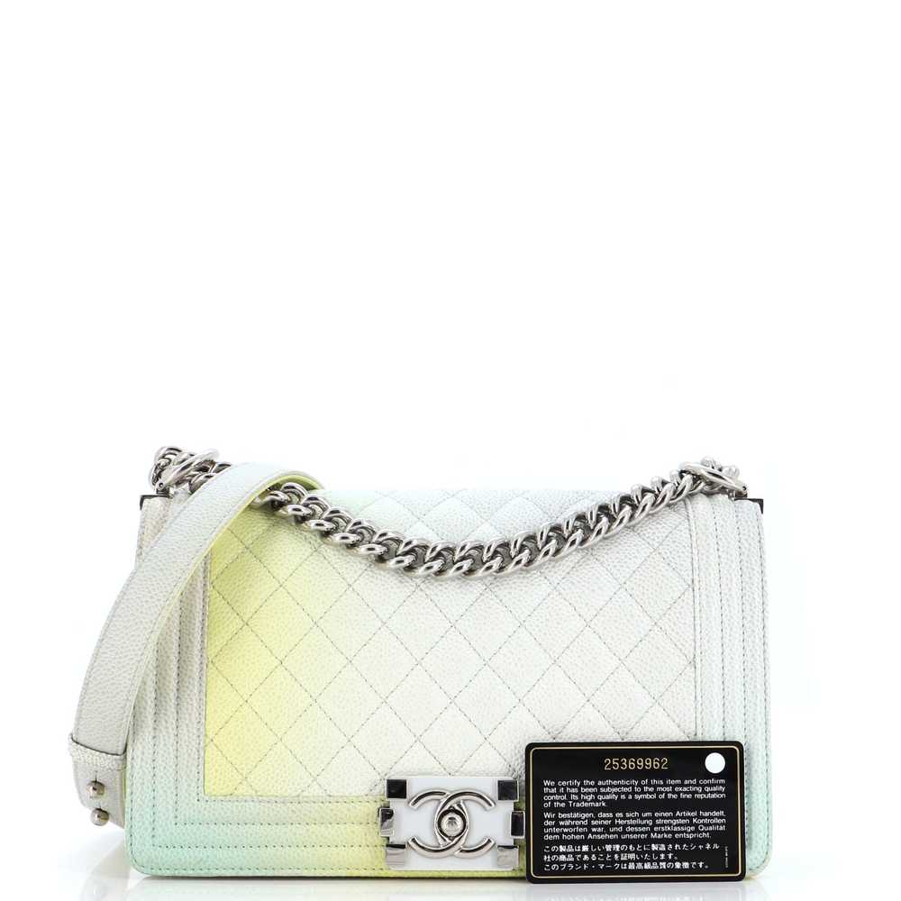 CHANEL Rainbow Boy Flap Bag Quilted Painted Cavia… - image 2