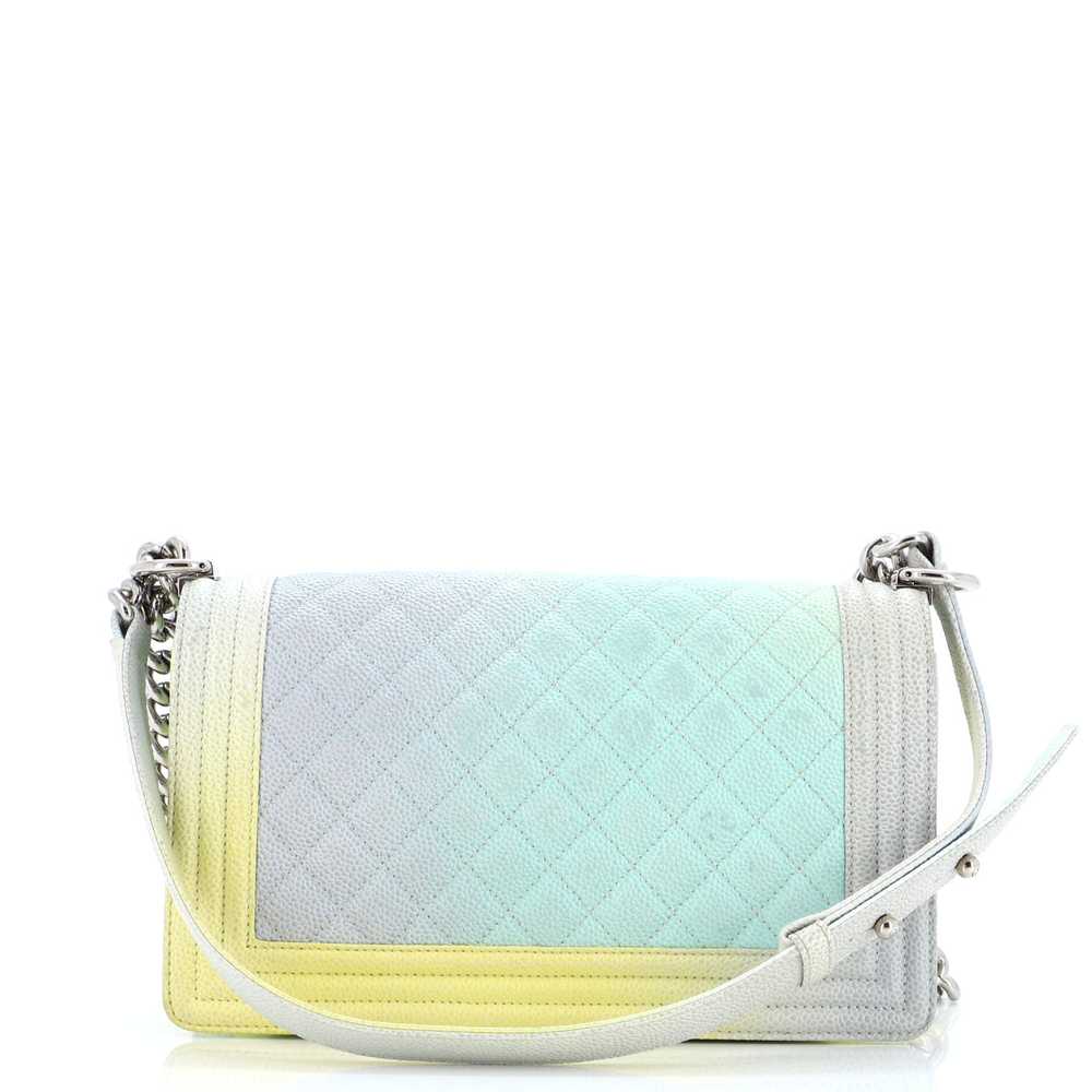 CHANEL Rainbow Boy Flap Bag Quilted Painted Cavia… - image 4