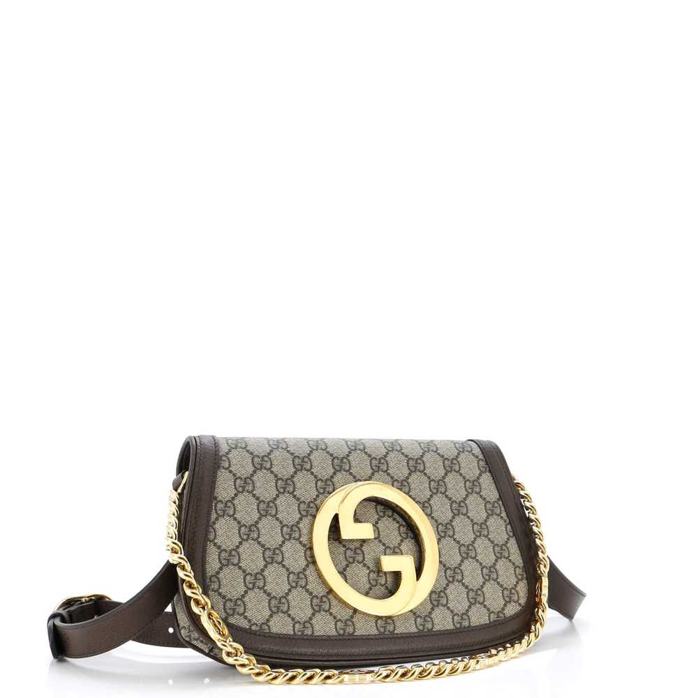 GUCCI Blondie NM Chain Flap Bag GG Coated Canvas … - image 2