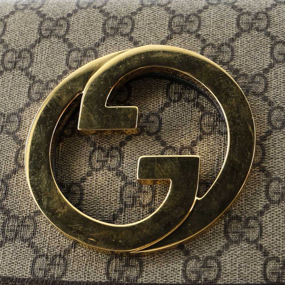 GUCCI Blondie NM Chain Flap Bag GG Coated Canvas … - image 6