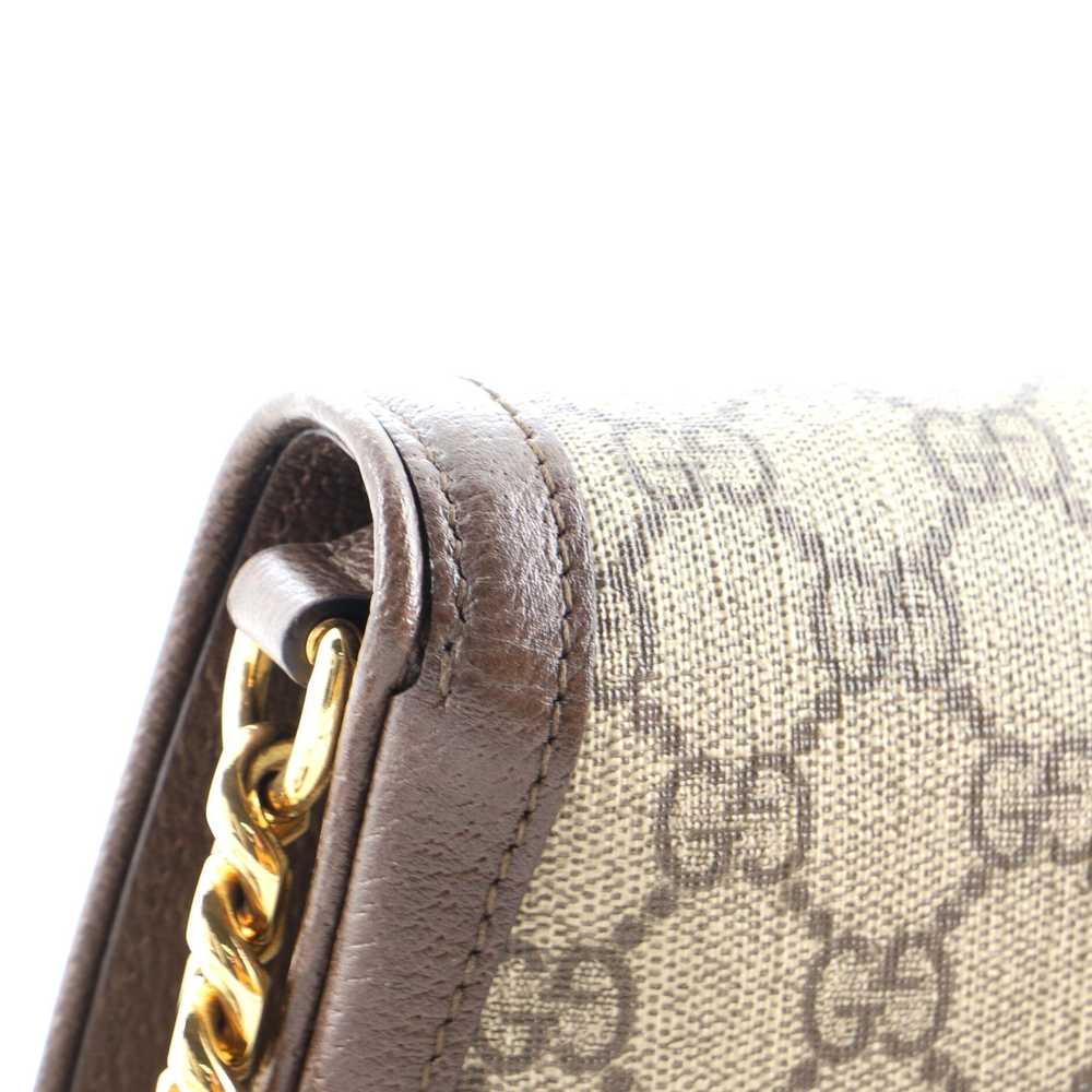 GUCCI Blondie NM Chain Flap Bag GG Coated Canvas … - image 7