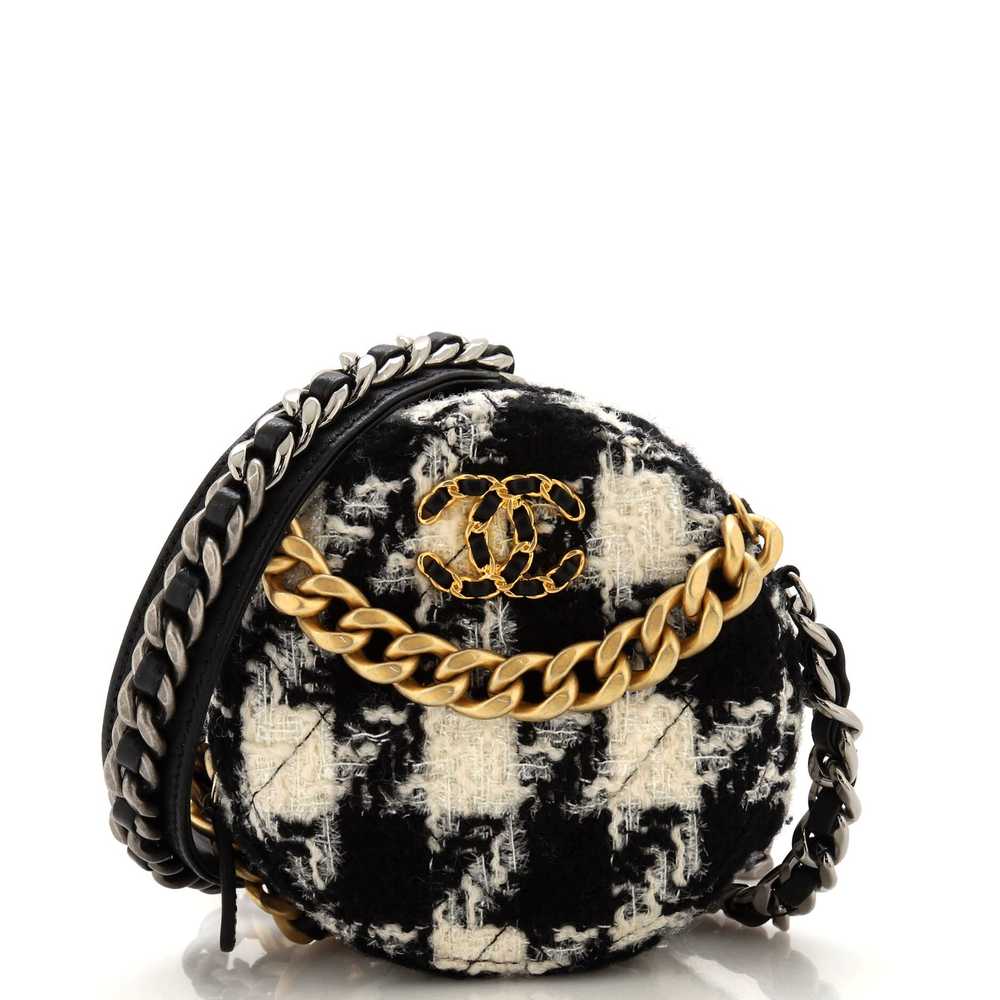 CHANEL 19 Round Clutch with Chain and Coin Purse … - image 1