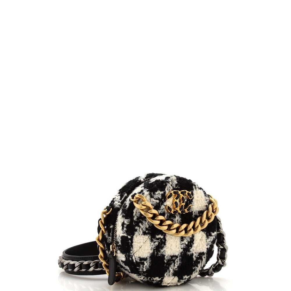 CHANEL 19 Round Clutch with Chain and Coin Purse … - image 3