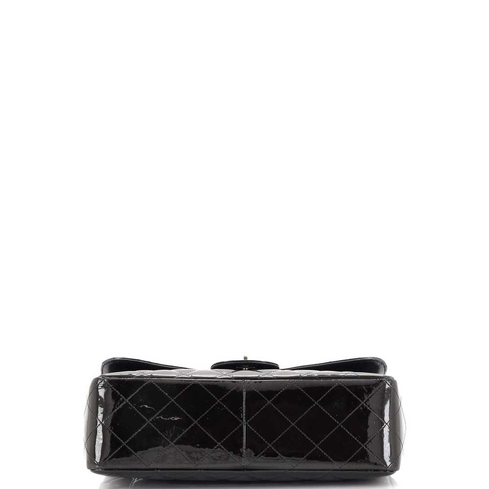 CHANEL Classic Single Flap Bag Quilted Patent Jum… - image 5