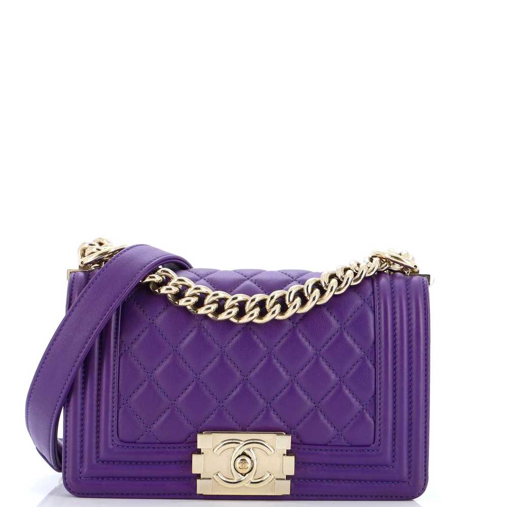 CHANEL Boy Flap Bag Quilted Calfskin Small - image 1