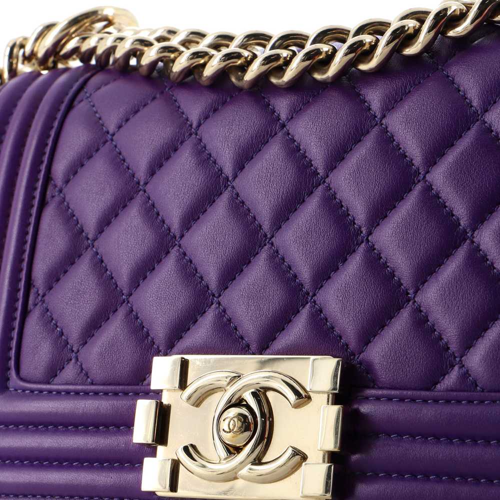 CHANEL Boy Flap Bag Quilted Calfskin Small - image 6