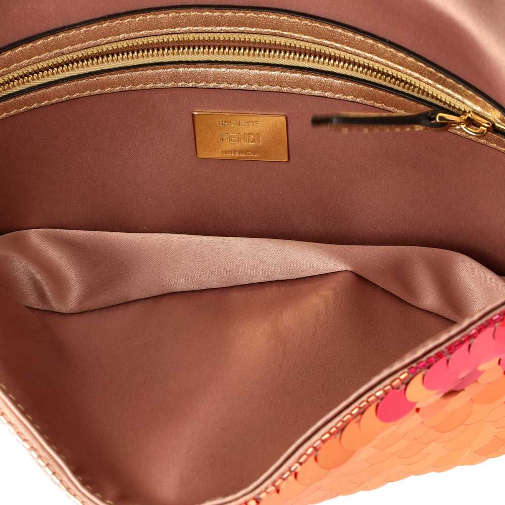 FENDI Baguette 1997 Bag Sequin Embellished Satin … - image 5