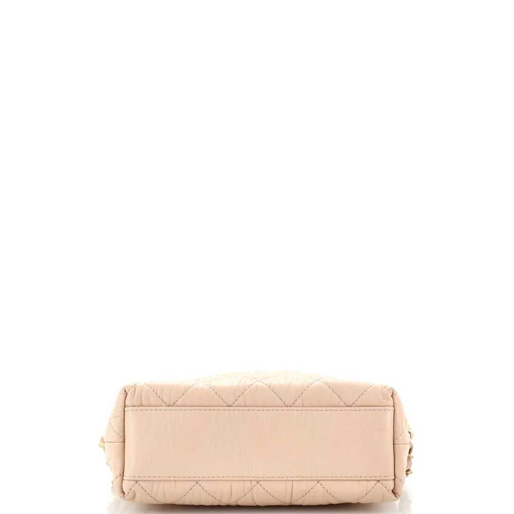 CHANEL CC Links Hobo Quilted Crumpled Lambskin Sm… - image 5