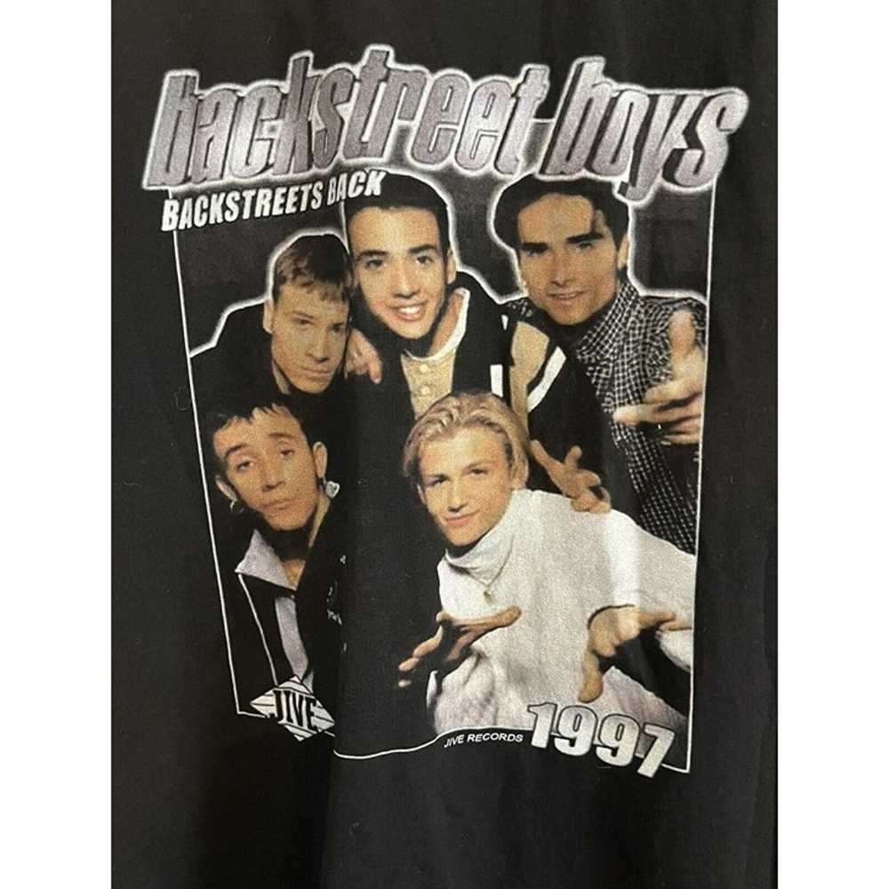 Vintage 1997 Backstreet Boys Tour T-Shirt Sz S Sm… - image 2