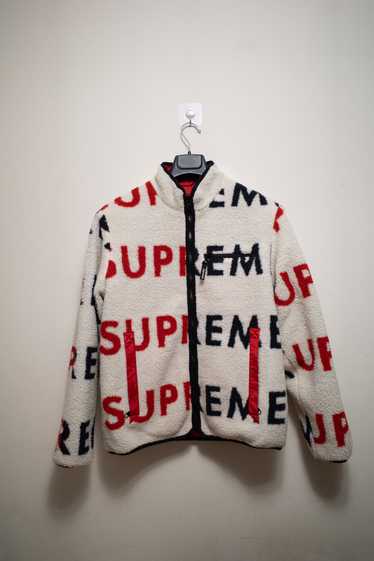 Supreme Supreme reversible logo fleece jacket FW18