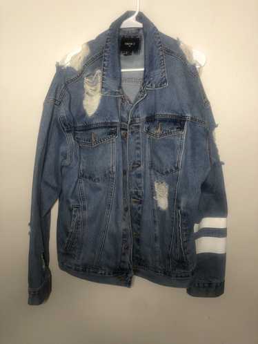 Forever 21 × Vintage Distressed denim jacket