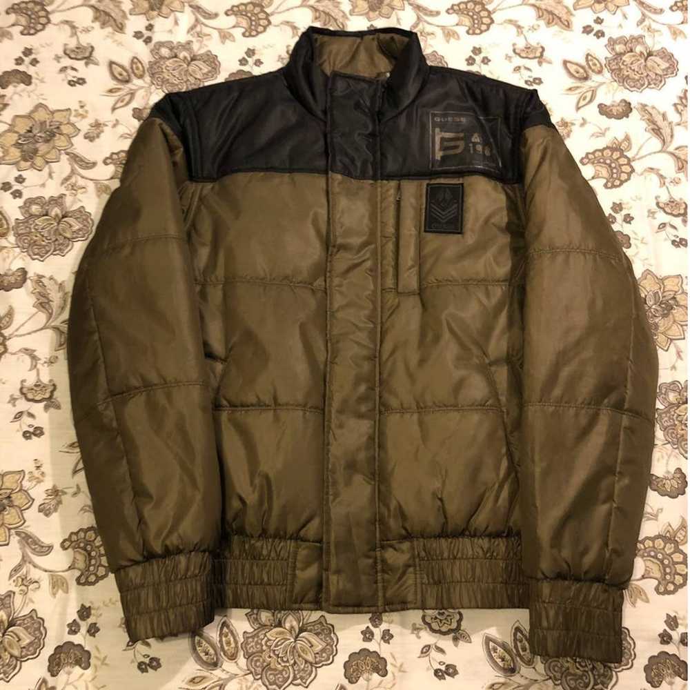 Guess Guess Army Green Puffer Jacket - image 1