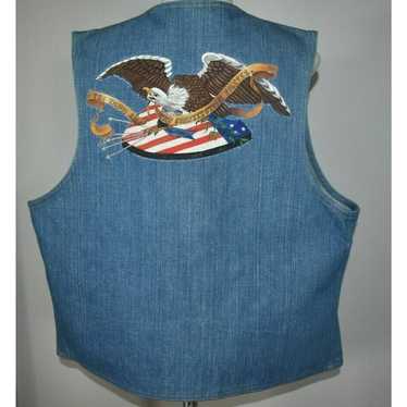 Levi's Vintage Levis Orange Tab Jean Vest XL Bald… - image 1