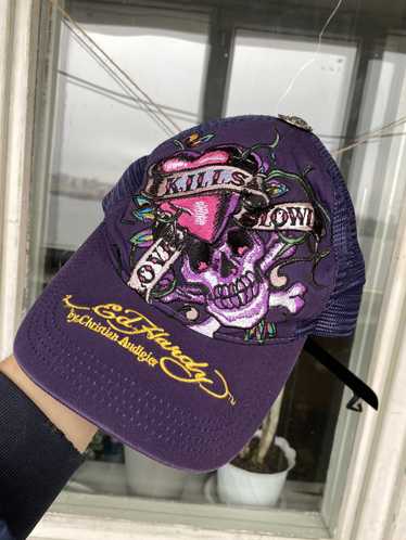 Ed Hardy Christian Audigier Dragon Trucker Hat Cap Mesh Snapback