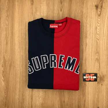 Supreme Supreme Split Crewneck Sweatshirt Navy&Red - image 1