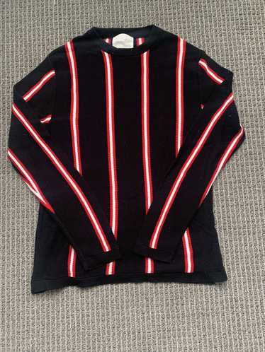 Designer × Streetwear Long Sleeve Black/Red Stripe