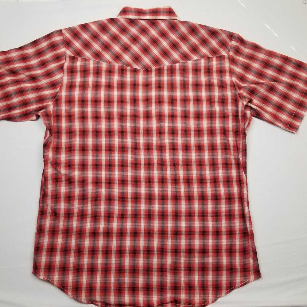 Roper Roper Western XL Red S/S Button Down Plaid … - image 2