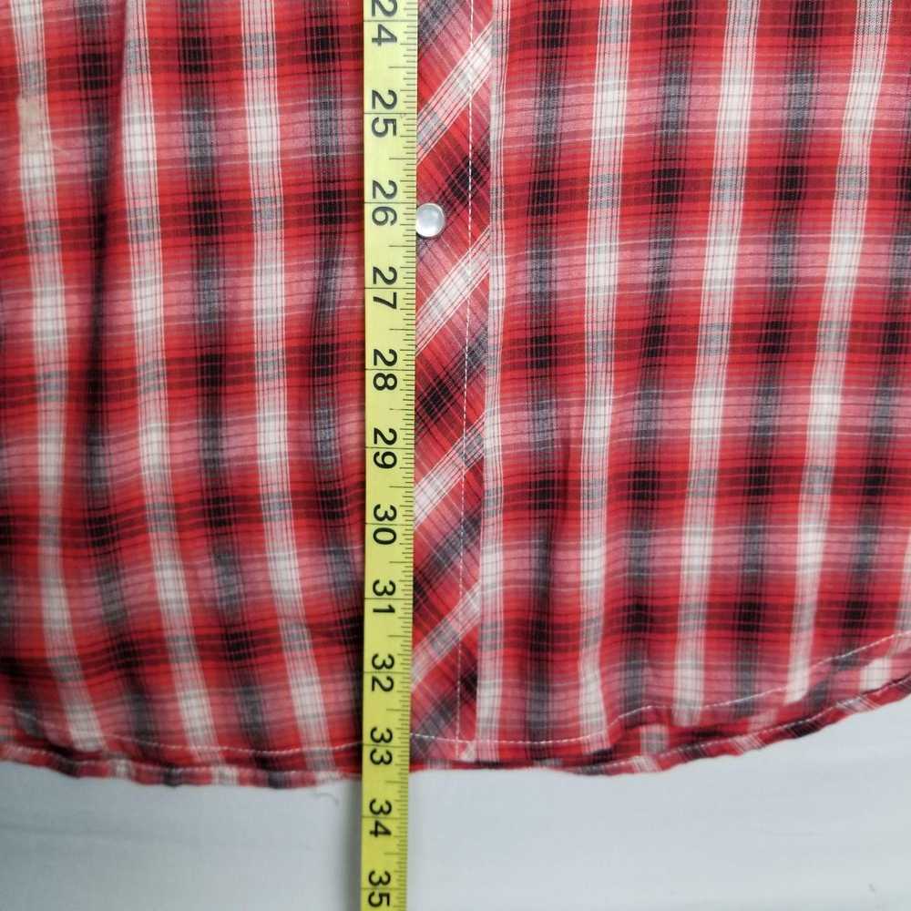 Roper Roper Western XL Red S/S Button Down Plaid … - image 8