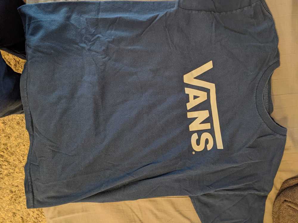 Vans × Vintage OG Vans Navy logo tee - image 1