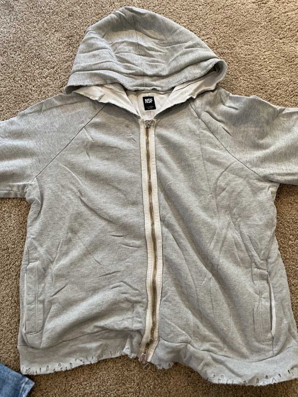 Nsf NSF Distressed Zip-Up Hoodie - image 2