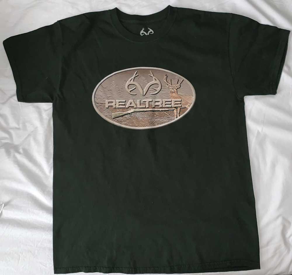 Vintage Vintage Real Tree Hunter Green t-shirt - image 1